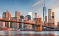 USA, New York City with Brooklyn bridge Royalty Free Stock Photo