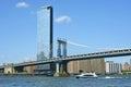 USA, New York, New York City, Manhattan Bridge Royalty Free Stock Photo