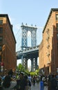 USA, New York, New York City, Manhattan Bridge Royalty Free Stock Photo