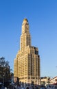 USA, New York State, New York City, Historic Brooklyn clock tower building Royalty Free Stock Photo