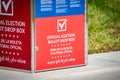 USA official election ballot drop box outside for voting Royalty Free Stock Photo