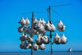 USA, Ohio - April 26, 2018: Nests for birds. Lorain Harbor, Ohio, USA