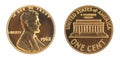 USA One Cent Royalty Free Stock Photo