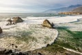 USA Pacific coast, Sand Dollar Beach, Big Sur, California Royalty Free Stock Photo