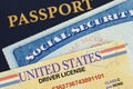 License Social Security and Passport Royalty Free Stock Photo
