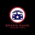 United States of America patriot icon.company logo design for entrepreneur and business.