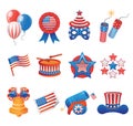 USA Patriotic Icons