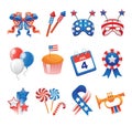 USA Patriotic Icons