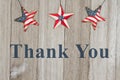 USA patriotic thank you message