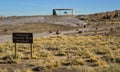 USA, PHENIX, ARIZONA- NOVEMBER 17, 2019: information sign in Petrified Forest National Park, Arizona