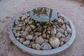 USA, PHENIX, ARIZONA- NOVEMBER 17, 2019: original small round fountain with fresh water at the entrance to the Phoenix Desert
