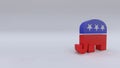 USA political parties symbols: democrats and repbublicans