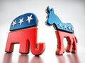 USA Political party symbols Royalty Free Stock Photo