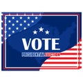 USA presidential election day concept vector illustration Royalty Free Stock Photo