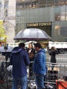 USA Presidential Election 2016, Television Reporter in Front of Trump Tower, NYC, USA