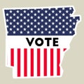 USA presidential election 2016 vote sticker. Royalty Free Stock Photo