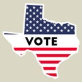 USA presidential election 2016 vote sticker. Royalty Free Stock Photo