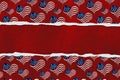 USA red, white and blue stars flag hearts background Royalty Free Stock Photo