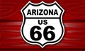 USA Route 66 vintage  road sign for Arizona state Royalty Free Stock Photo