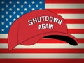 Usa Shutdown Trump Hat Political Government Shut Down Means National Furlough