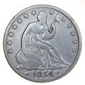 1854 USA Silver Half Dollar