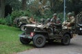 Usa soldiers Nijmegen brige Royalty Free Stock Photo