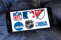 Usa sports logos and icons Royalty Free Stock Photo