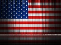 USA stage curtain background design of american flag Royalty Free Stock Photo