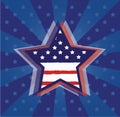 USA star Royalty Free Stock Photo