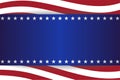 USA Star Flag Background Stripes Elements Banner