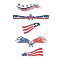 USA star flag design Royalty Free Stock Photo