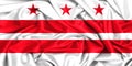 D waving flag of Washington D.C. Columbia District