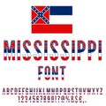 USA state font