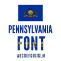 USA state font