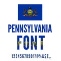 USA state font