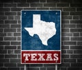 USA - Texas state road sign Royalty Free Stock Photo