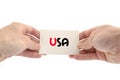 Usa text concept Royalty Free Stock Photo