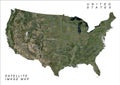 USA United States of America Satellite Imagery Map with all labels