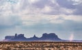 Monument Valley Dust Devil Royalty Free Stock Photo