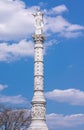 Above pedestal, Revolutionary war Victory memorial Yorktown, VA, USA Royalty Free Stock Photo