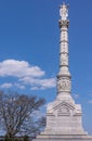 Closeup Revolutionary war Victory memorial Yorktown, VA, USA Royalty Free Stock Photo