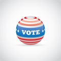 usa vote badge. Vector illustration decorative design Royalty Free Stock Photo