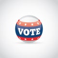 usa vote badge. Vector illustration decorative design Royalty Free Stock Photo