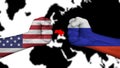 USA vs versus Russia. USA and Russia are preparing for the future conflict for the Ukrainian territory