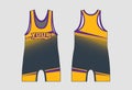 Merging dots Wrestling Singlet Uniform Design Royalty Free Stock Photo