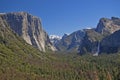 USA - Yosemite National Park - The beautiful view over Yosemite Royalty Free Stock Photo