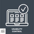 Usability Control Line Icon