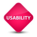 Usability elegant pink diamond button Royalty Free Stock Photo