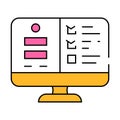 usability testing ux ui design icon color illustration