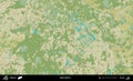 Usacy District, Belarus. Topographic Humanitarian Royalty Free Stock Photo